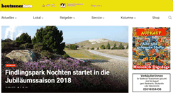 Desktop Screenshot of bautzenerbote.de
